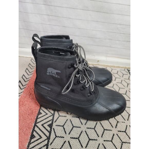 Sorel Cheyanne II Short Waterproof Duck Boots in Black, sz 11 - Picture 4 of 14